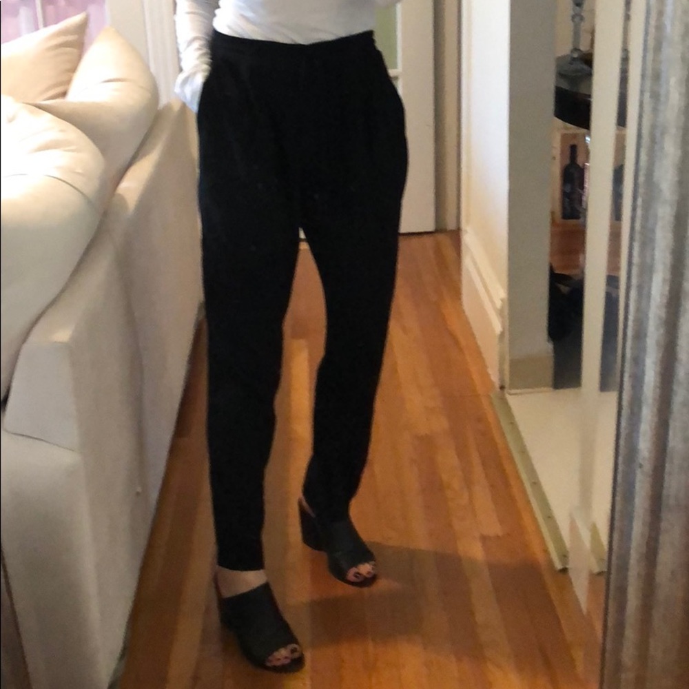 Lush slinky black trouser with drawstring!